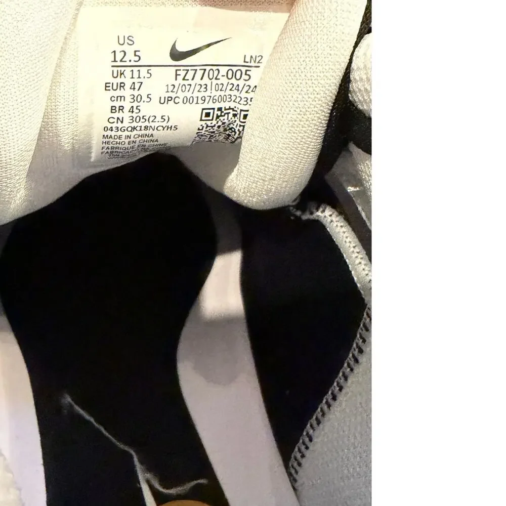 Nike Alpha Menace 4 Pro Football Cleats Black White FZ7702-005 - Men's Size 12.5